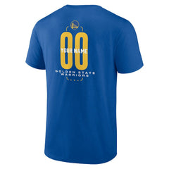Golden State Warriors Center Court Name & Number Custom T-Shirt sale - Royal on sale