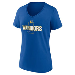 Golden State Warriors Women's Center Court Name & Number Custom V-Neck T-Shirt sale - Royal on sale