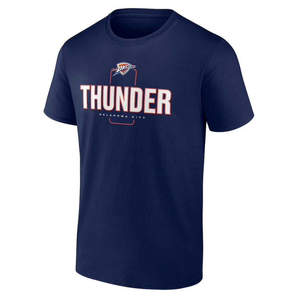 Oklahoma City Thunder Center Court Name & Number Custom T-Shirt - Navy for sale