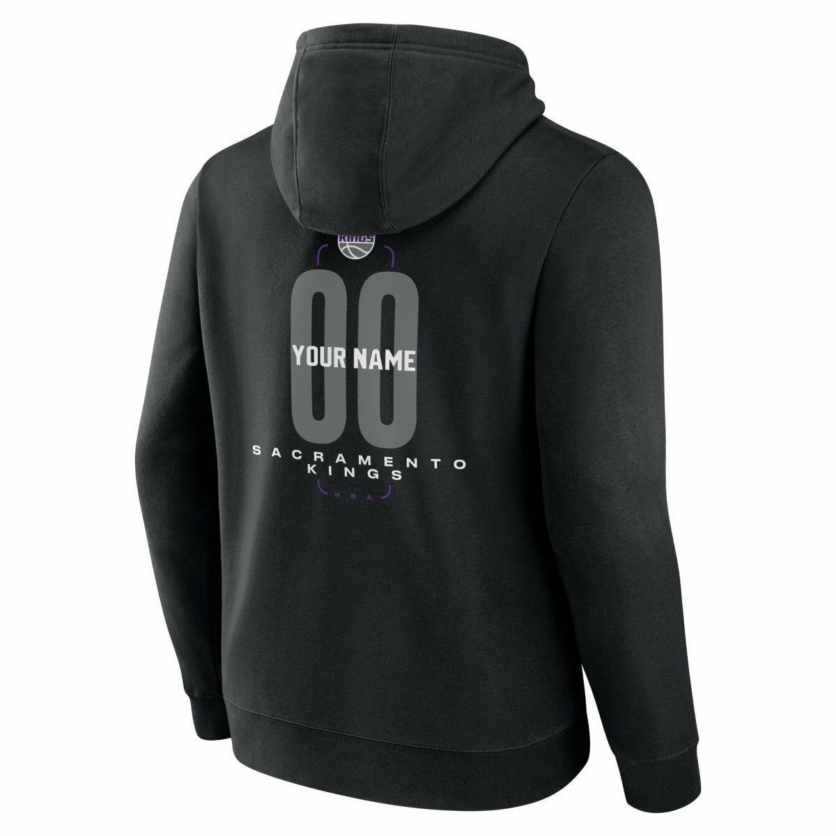Sacramento Kings Center Court Name & Number Custom Hoodie - Black online