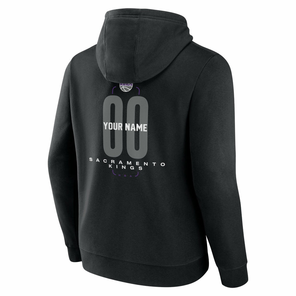 Sacramento Kings Center Court Name & Number Custom Hoodie - Black online