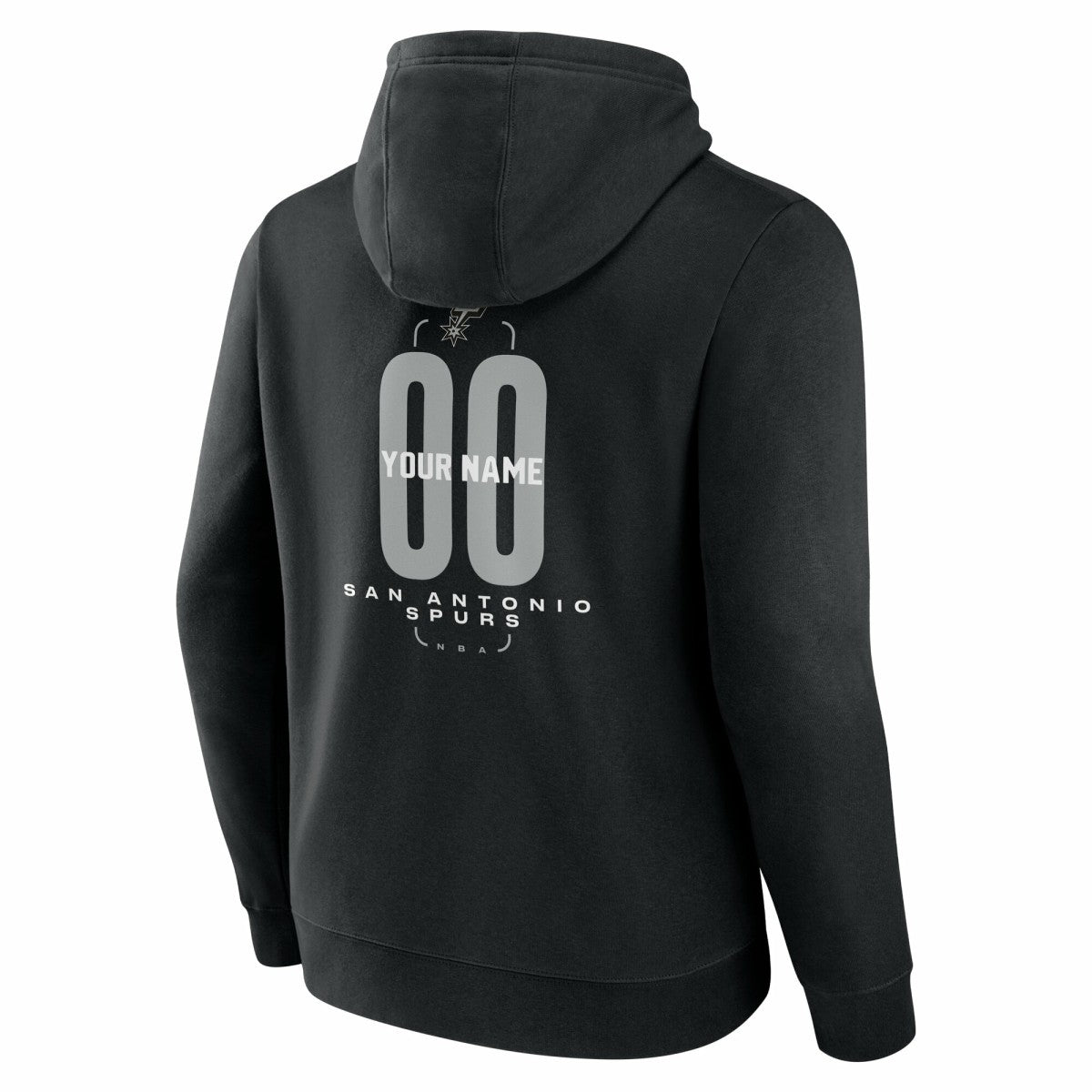 San Antonio Spurs Center Court Name & Number Custom Hoodie - Black outlet