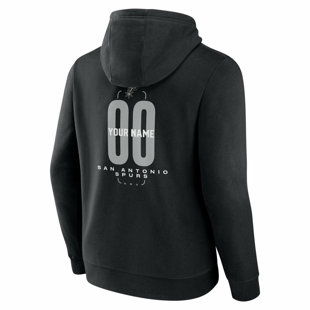 San Antonio Spurs Center Court Name & Number Custom Hoodie - Black outlet
