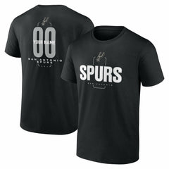 San Antonio Spurs Center Court Name & Number Custom T-Shirt - Black online