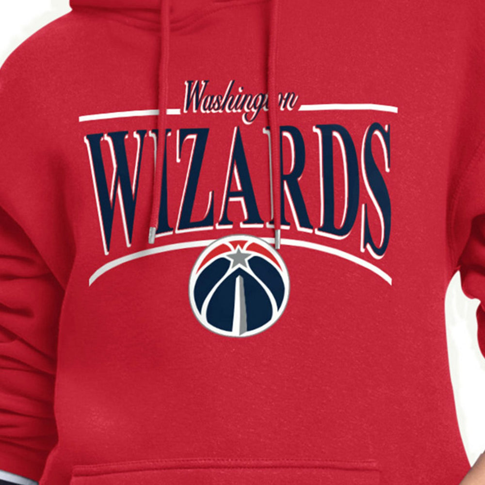 Washington Wizards Starter Women's Arch Stripe Fleece Hoodie - Red for sale