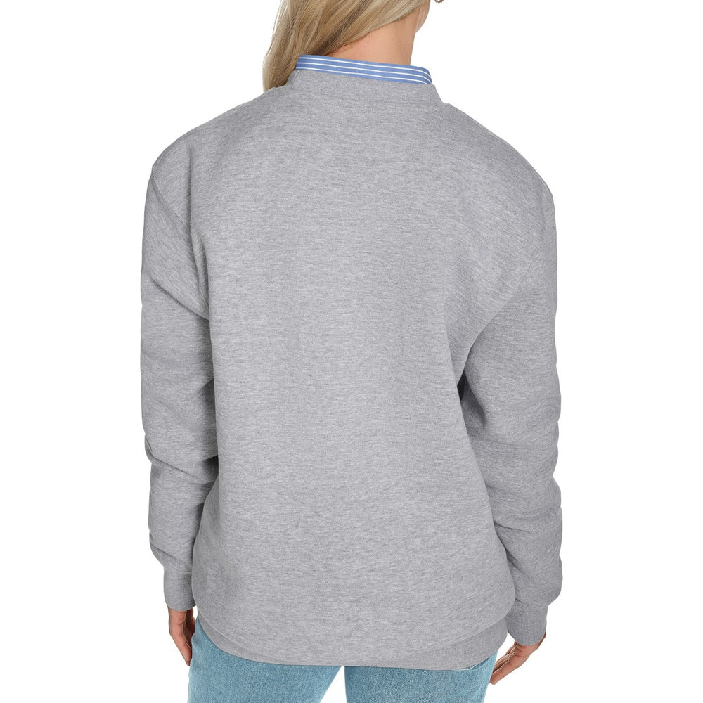 San Antonio Spurs Starter Women's Arch Stripe Fleece Crewneck Sweatshirt - Gray sale