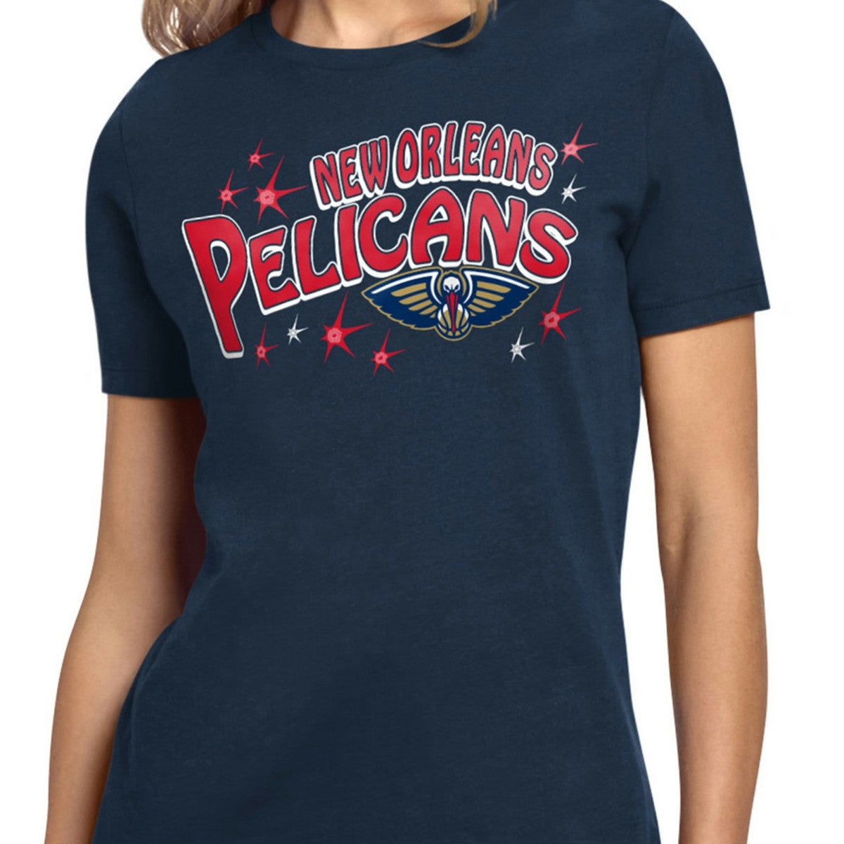 New Orleans Pelicans Starter Women's Fireworks T-Shirt - Navy discount
