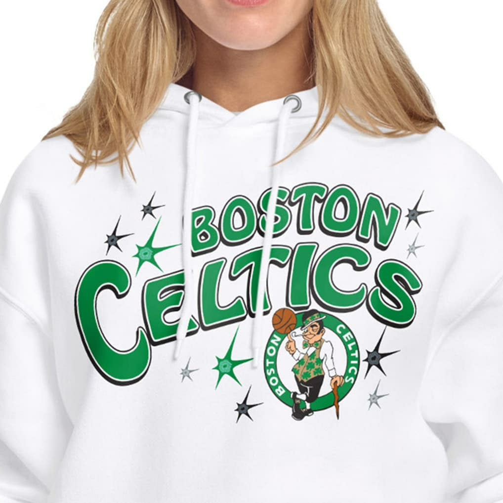 Boston Celtics Starter Women's Fireworks Fleece Hoodie - White outlet