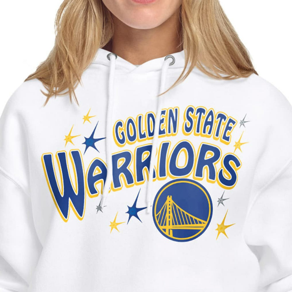 Golden State Warriors Starter Women's Fireworks Fleece Hoodie sale - White sale