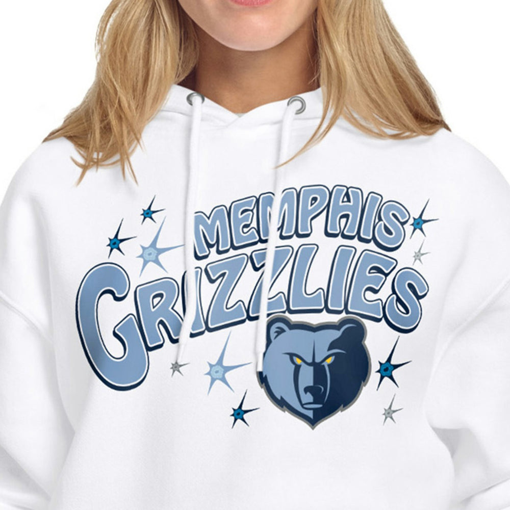 Memphis Grizzlies Starter Women's Fireworks Fleece Hoodie - White discount