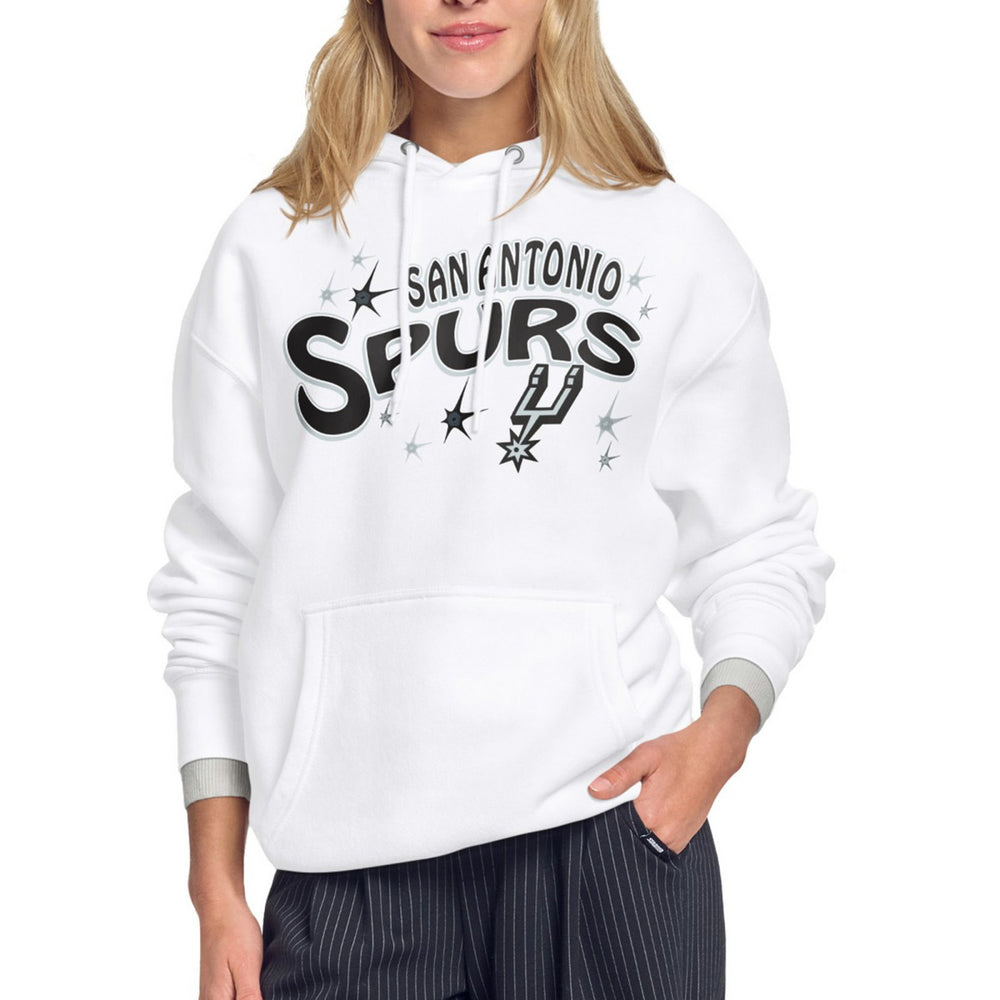San Antonio Spurs Starter Women's Fireworks Fleece Hoodie - White cheap