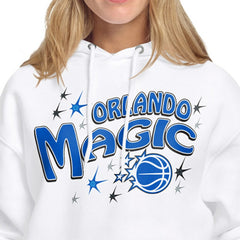 Orlando Magic Starter Women's Fireworks Fleece Hoodie - White sale
