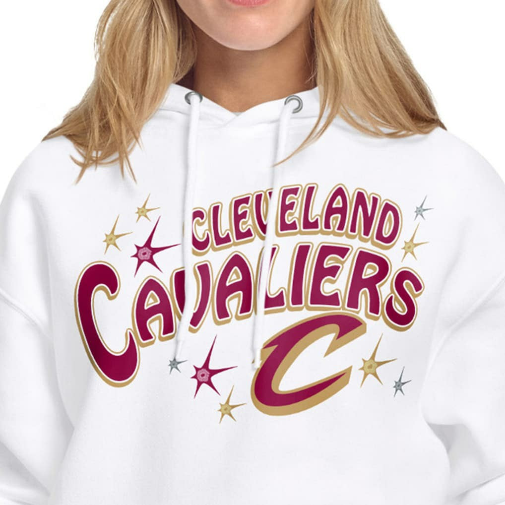 Cleveland Cavaliers Starter Women's Fireworks Fleece Hoodie sale - White shop