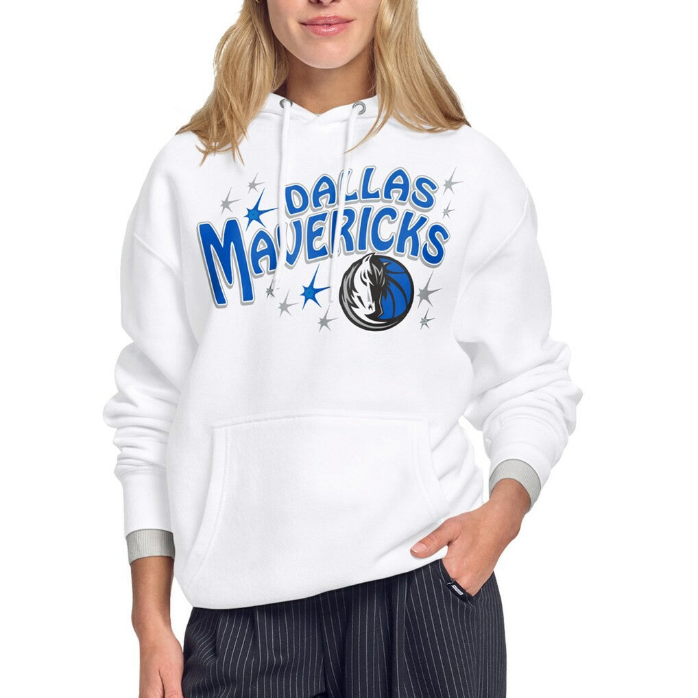 Dallas Mavericks Starter Women's Fireworks Fleece Hoodie sale - White cheap