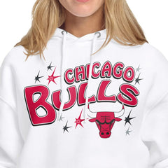 Chicago Bulls Starter Women's Fireworks Fleece Hoodie - White discount