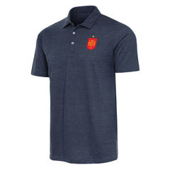 Spain National Team Antigua Peak Polo - Heather Navy on sale
