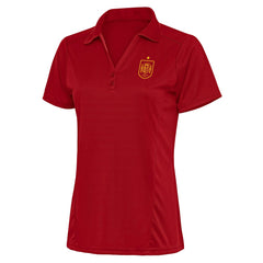 Spain National Team Antigua Women's Statement Y-Neck Polo - Red for sale