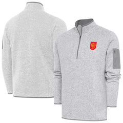 Spain National Team Antigua Elevate Quarter-Zip Pullover - Heather Gray discount