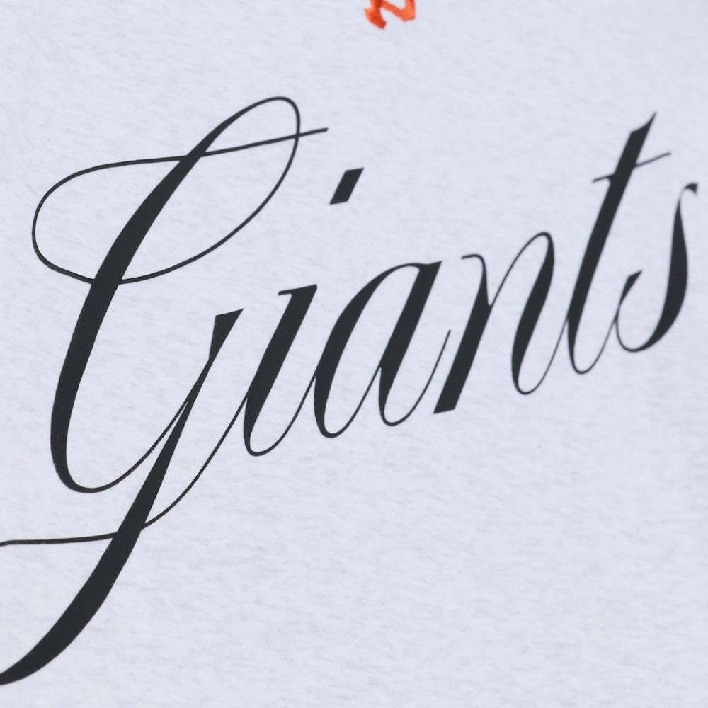 San Francisco Giants Women's Script Cropped Boxy T-Shirt Heather Gray