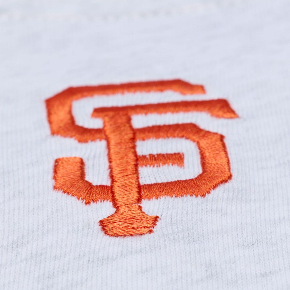 San Francisco Giants Women's Script Cropped Boxy T-Shirt Heather Gray