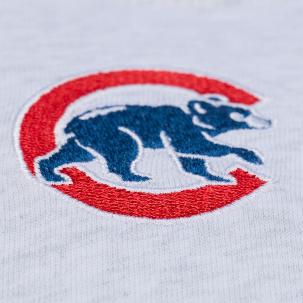 Chicago Cubs Women's Script Cropped Boxy T-Shirt Heather Gray