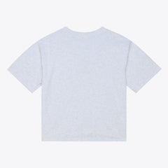 Philadelphia Phillies Women's Script Cropped Boxy T-Shirt Heather Gray