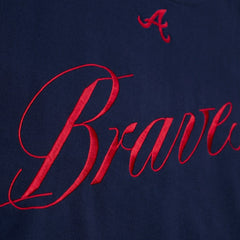 Atlanta Braves Women's Script Sweatshirt Navy