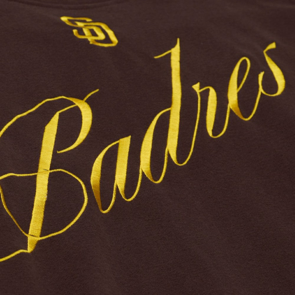 San Diego Padres Women's Script Sweatshirt Brown