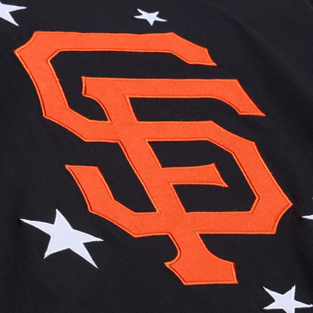 San Francisco Giants Women's Pep Rally Cropped Boxy T-Shirt Black