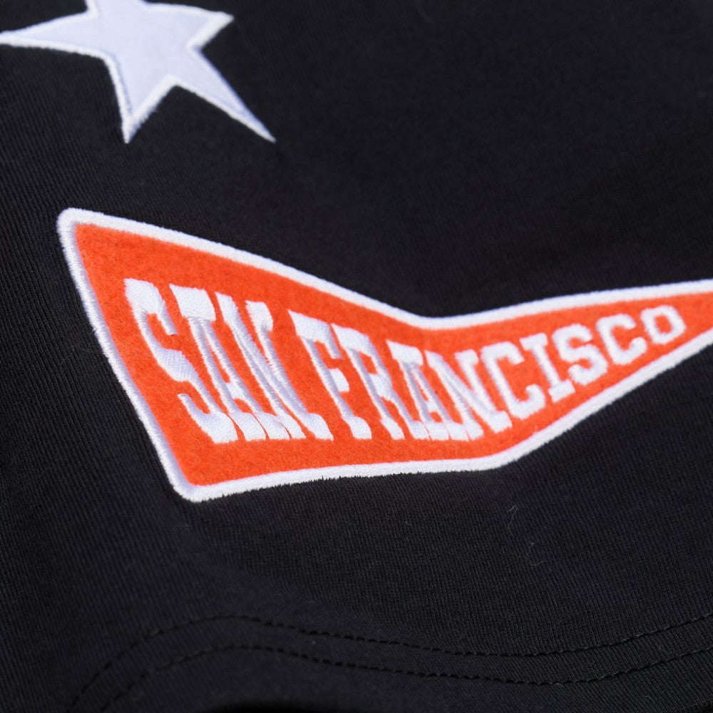 San Francisco Giants Women's Pep Rally Cropped Boxy T-Shirt Black