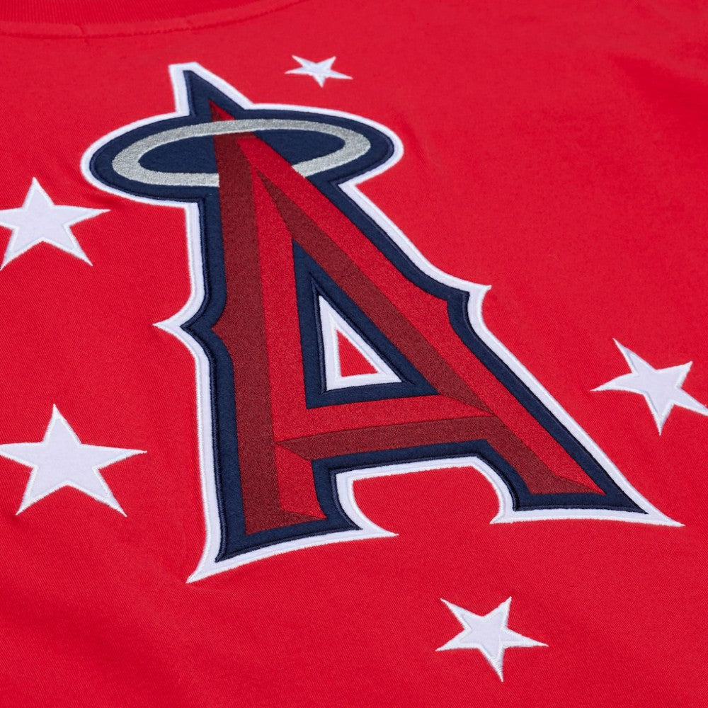 Los Angeles Angels Women's Pep Rally Cropped Boxy T-Shirt Red