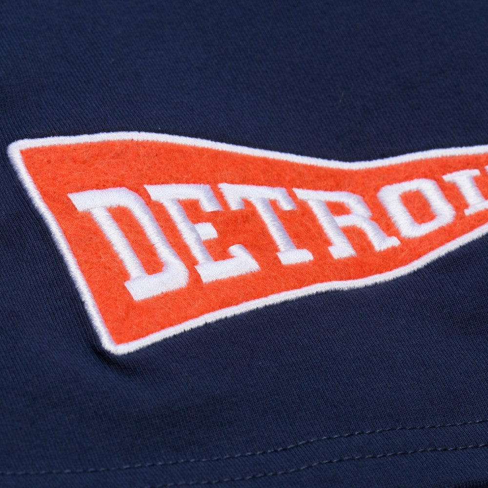 Detroit Tigers Women's Pep Rally Cropped Boxy T-Shirt Navy