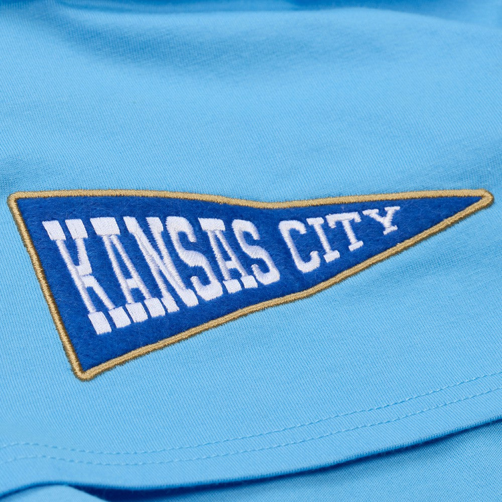 Kansas City Royals Women's Pep Rally Cropped Boxy T-Shirt Light Blue