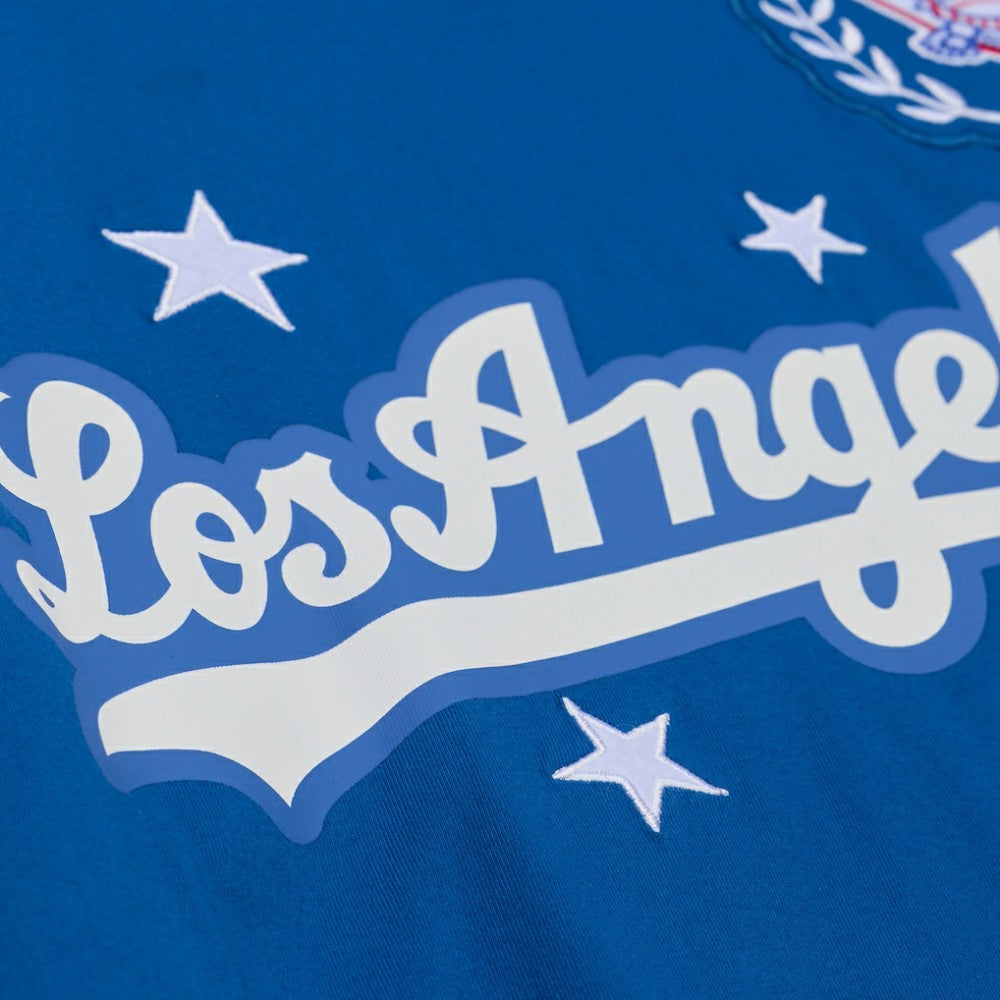 Los Angeles Dodgers Women's Pep Rally Cropped Boxy T-Shirt Royal