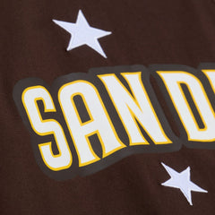 San Diego Padres Women's Pep Rally Cropped Boxy T-Shirt Brown