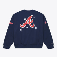 Atlanta Braves Women's Pep Rally Sweatshirt Navy