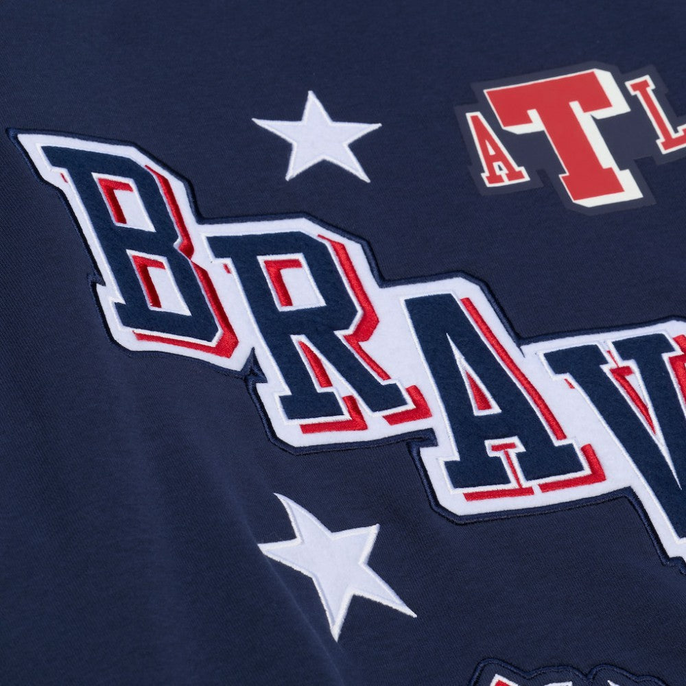 Atlanta Braves Women's Pep Rally Sweatshirt Navy