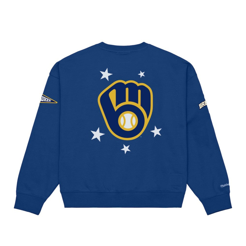Milwaukee Brewers Women's Pep Rally Sweatshirt Royal