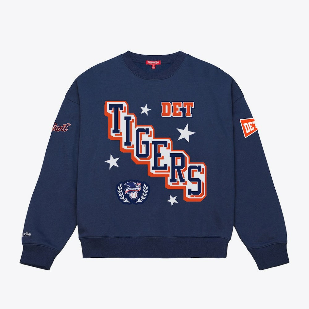 Detroit Tigers Women's Pep Rally Sweatshirt Navy