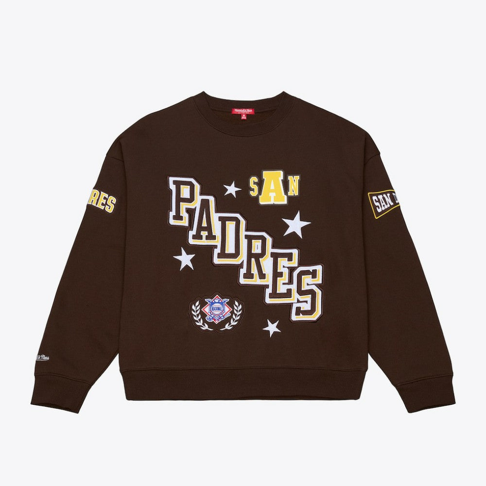 San Diego Padres Women's Pep Rally Sweatshirt Brown
