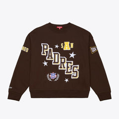 San Diego Padres Women's Pep Rally Sweatshirt Brown