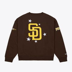 San Diego Padres Women's Pep Rally Sweatshirt Brown