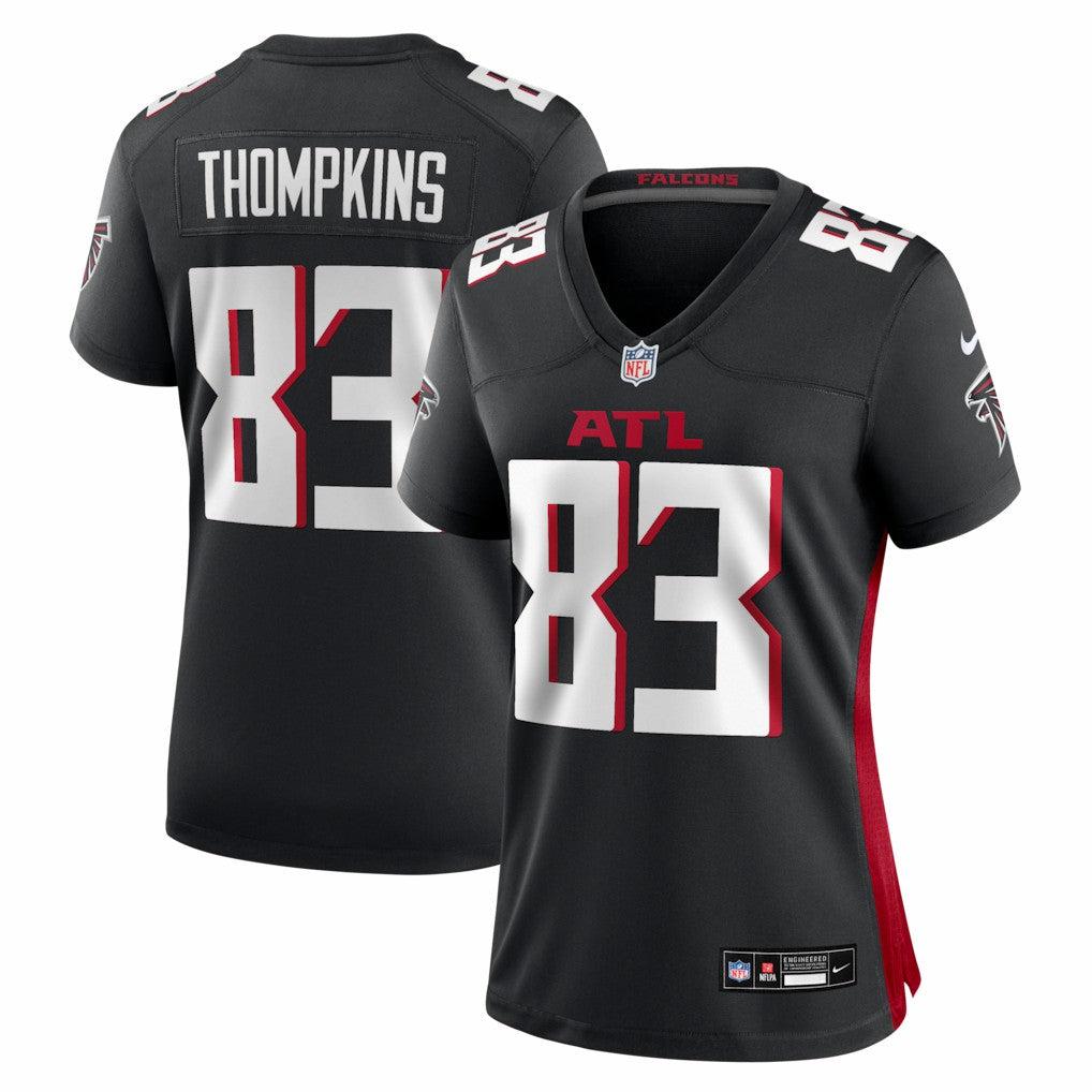 Deven Thompkins Atlanta Falcons Women's Team Game Jersey - Black sale