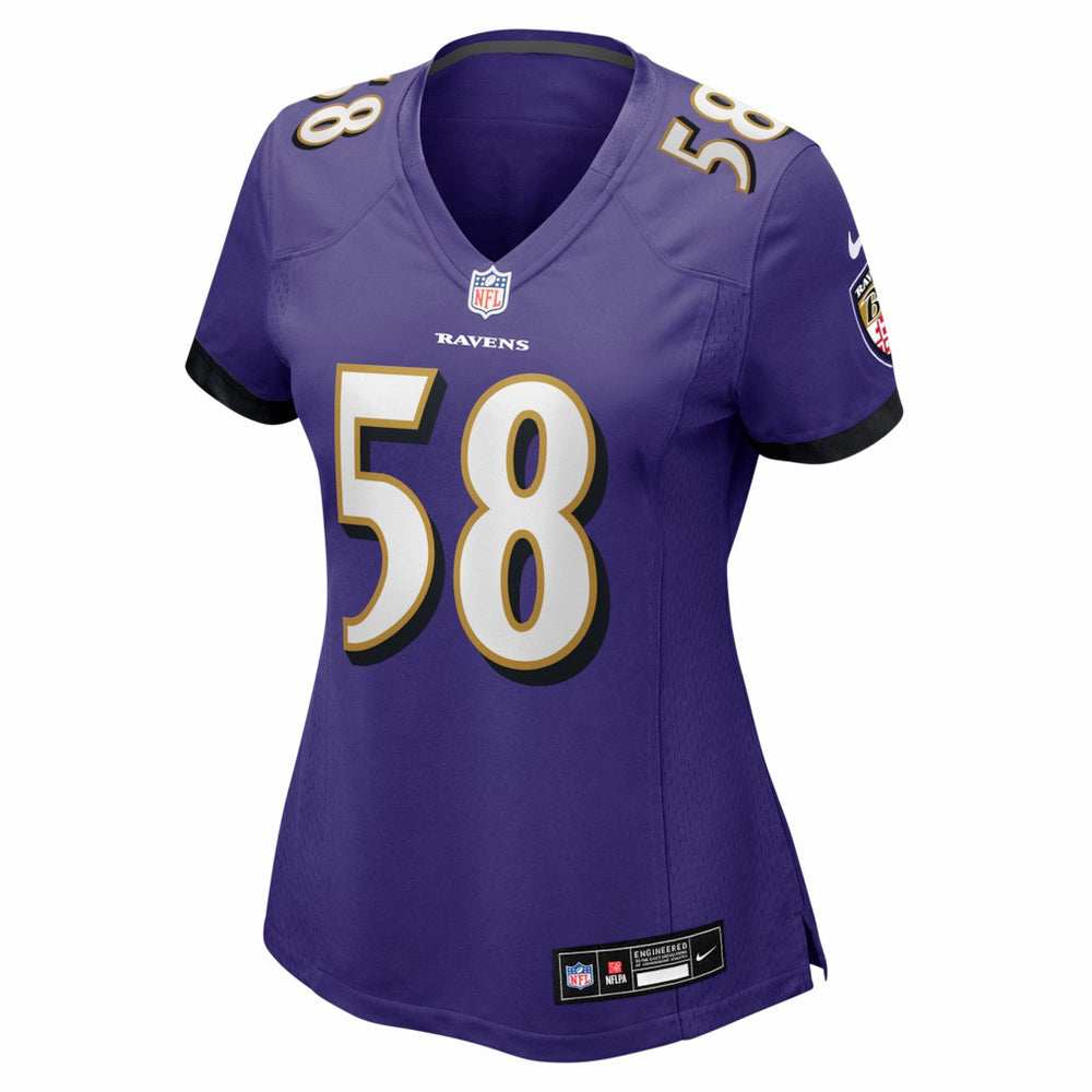 Taven Bryan Baltimore Ravens Women's Team Game Jersey - Purple for sale