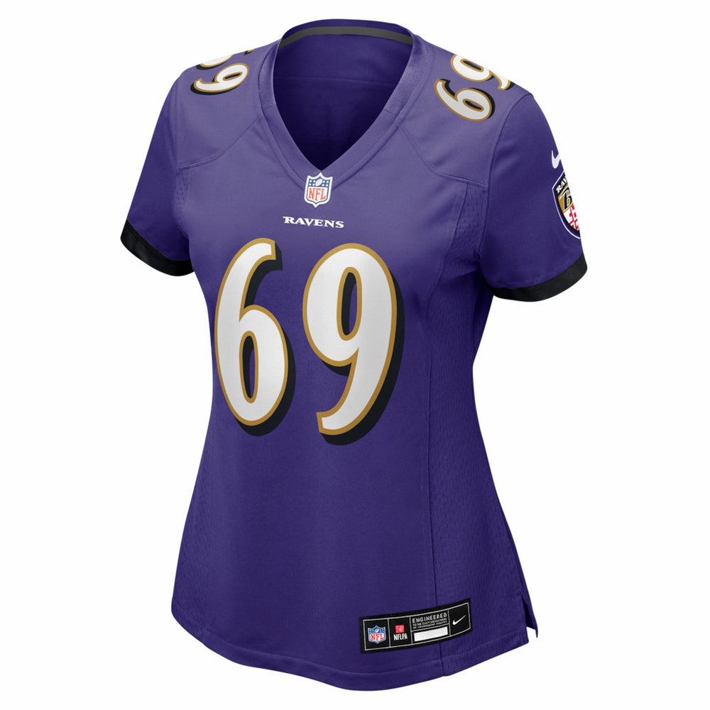 Josh Tupou Baltimore Ravens Women's Team Game Jersey - Purple cheap