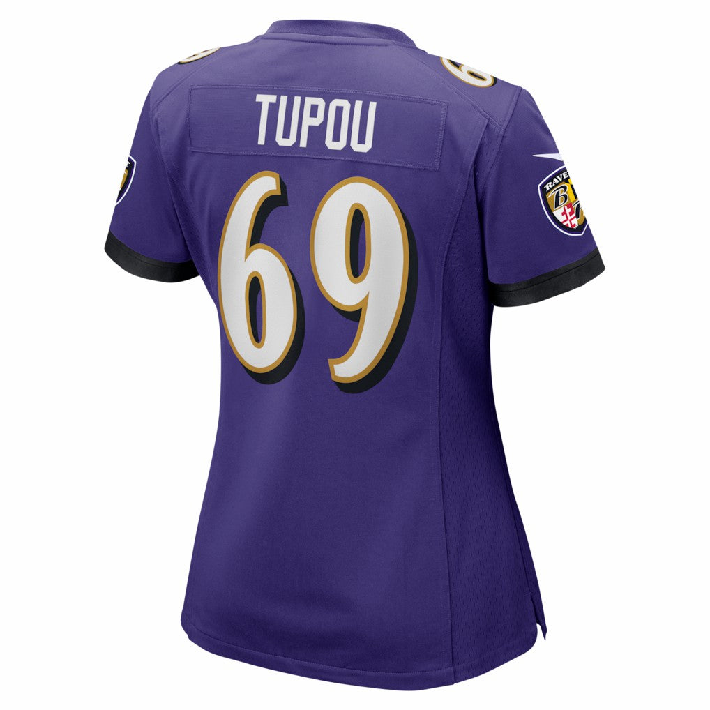 Josh Tupou Baltimore Ravens Women's Team Game Jersey - Purple cheap