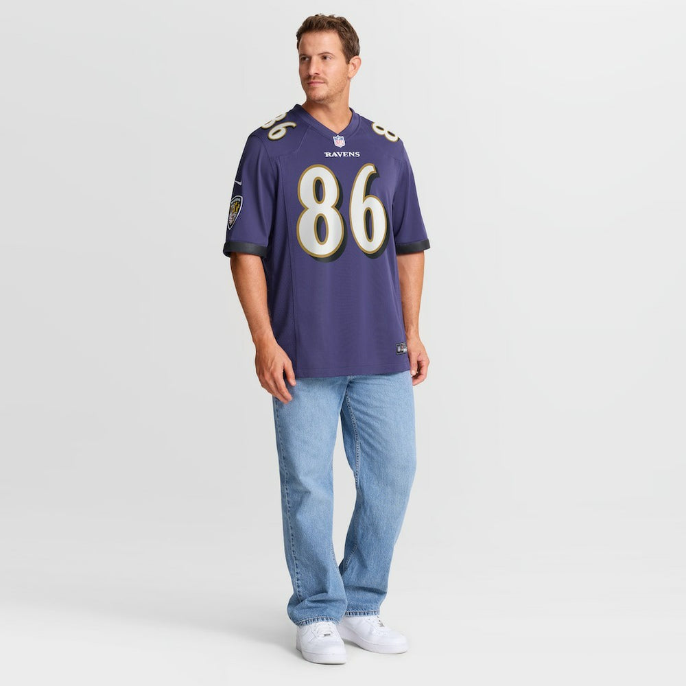 Cornelius Johnson Baltimore Ravens Team Game Jersey - Purple on sale