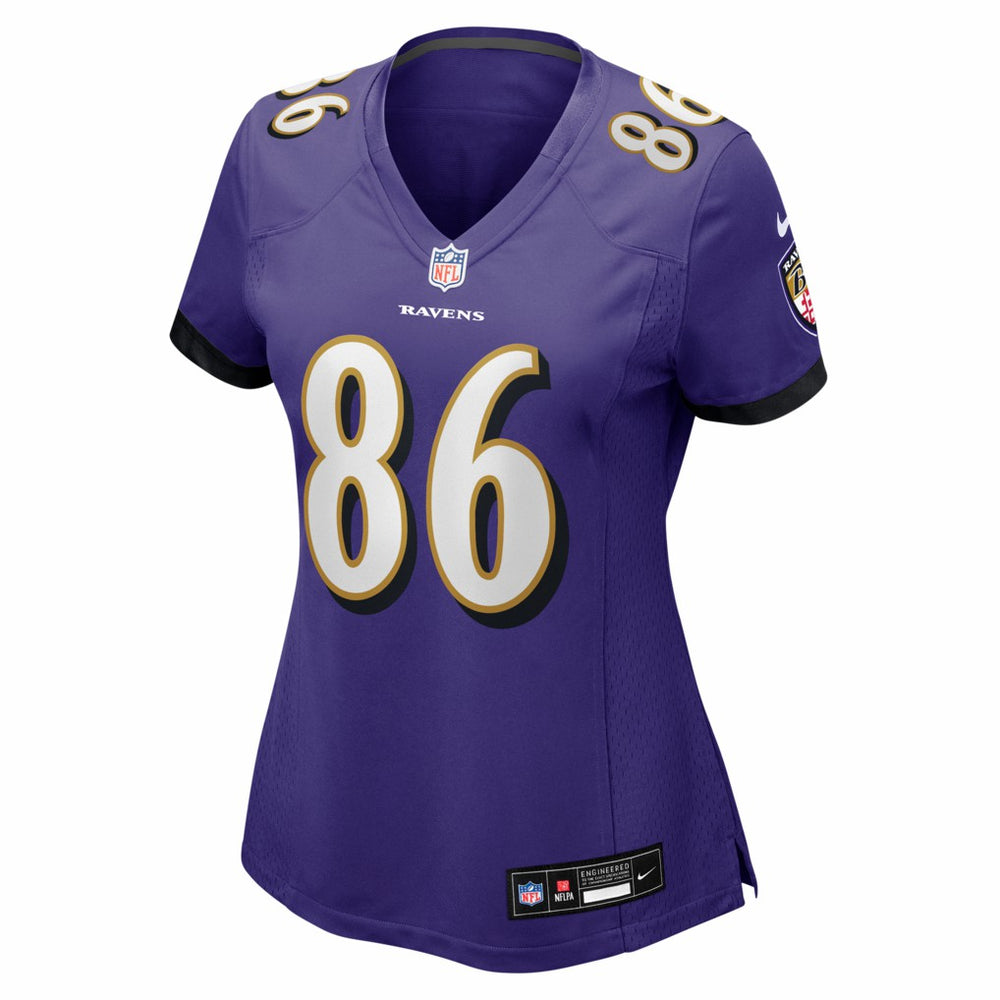 Cornelius Johnson Baltimore Ravens Women's Team Game Jersey - Purple online