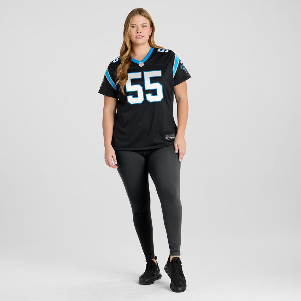Maema Njongmeta Carolina Panthers Women's Team Game Jersey - Black sale
