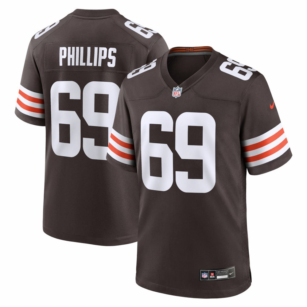 Tyre Phillips Cleveland Browns Team Game Jersey - Brown discount